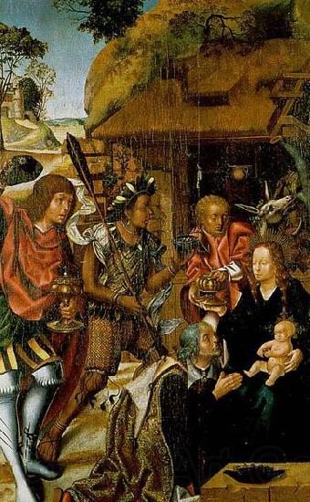 FERNANDES, Vasco Adoration of the Magi Norge oil painting art